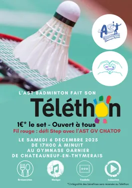 CHÂTEAUNEUF-EN-THYMERAIS - Badminton pour le Téléthon