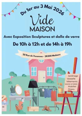 MOLÉANS - Vide maison et Exposition sculptures et dalle de verre