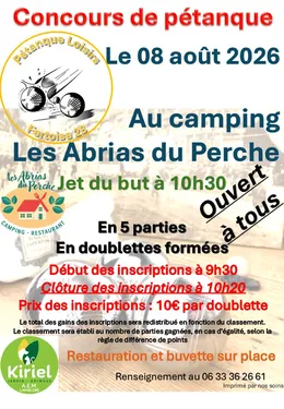 LA FERTÉ-VIDAME - Concours de pétanque