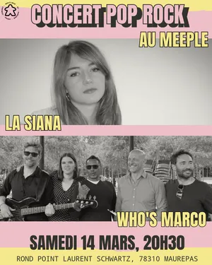 MAUREPAS (78) - Concert Pop Rock au Meeple