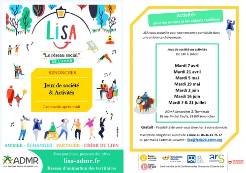 SENONCHES - LISA : Activités jeux de société