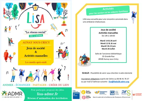 AUNAY-SOUS-CRÉCY - LISA: Activité jeux de société