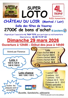 VOUVRAY-SUR-LOIR (72) - Loto raid humanitaire