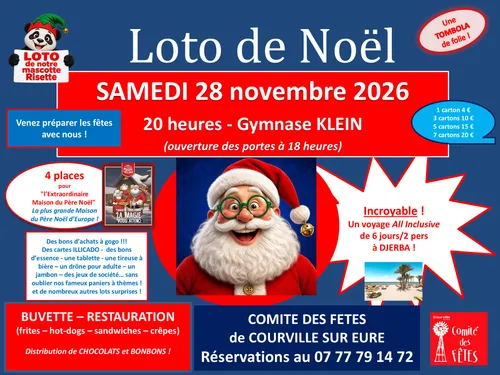 COURVILLE-SUR-EURE - Loto de Noël du comité des fêtes