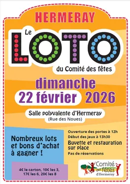 HERMERAY (78) - Loto du comité des fêtes