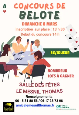 LE MESNIL-THOMAS - Concours de belote