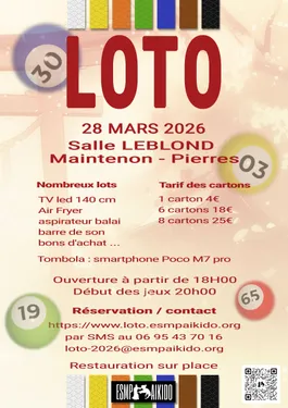 MAINTENON - Loto ESMP Aïkido