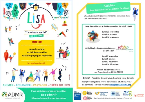 DREUX - LISA : Jeux de société / Activités manuelles