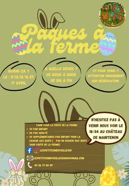 VILLIERS-SAINT-ORIEN - Pâques à la ferme pédagogique Les petites...