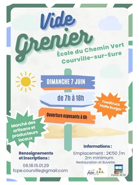COURVILLE-SUR-EURE - Vide-greniers du FCPE Chemin Vert