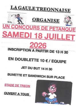 TRÉON - Concours de pétanque de La Gaule Tréonnaise