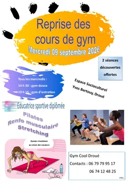 DROUÉ (41) - Reprise des cours de gym