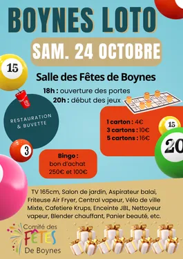 BOYNES (45) - Loto du comité des fêtes