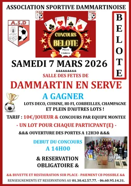 DAMMARTIN-EN-SERVE (78) - Concours de belote