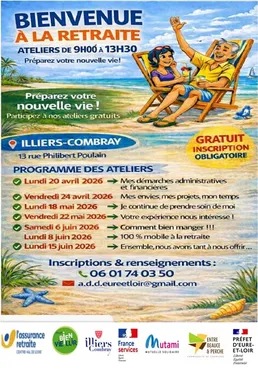 ILLIERS-COMBRAY - Ateliers : Bienvenue à la retraite et bien-être