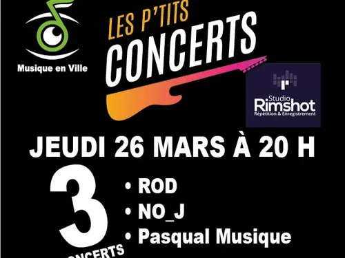 CHARTRES - Les P'tits concerts : Rod / No J / Pasqual Musique