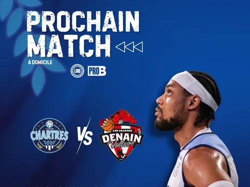 Gagnez vos places de basket C'CHARTRES MBM vs DENAIN