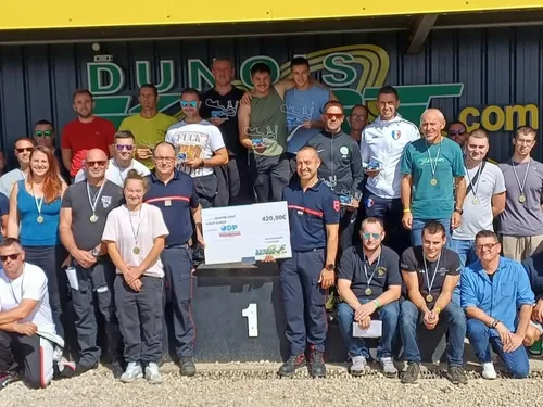 Les pompiers en mode kart pour l'Œuvre des Pupilles