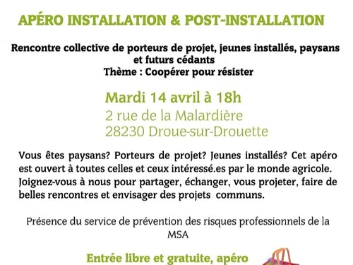 DROUE-SUR-DROUETTE - Apéro installation et post-installation de...