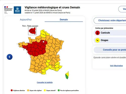 Canicule : vigilance "rouge" et restrictions pour les feux d'artifice