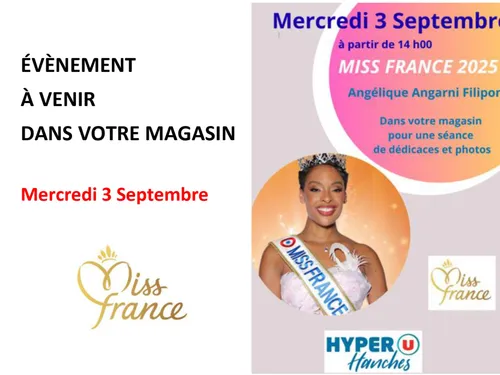 Miss France 2025 en dédicace en Eure-et-Loir