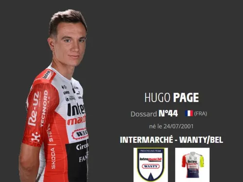 Hugo Page provisoirement 83ème du Tour de France