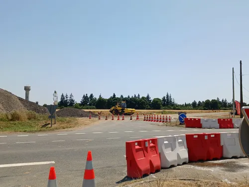 Première phase du chantier de la N10 à Châteaudun