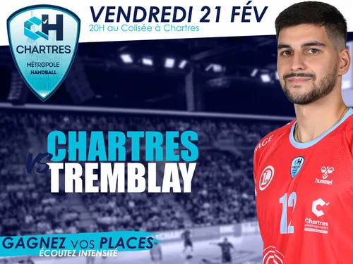 Gagnez vos places et venez soutenir le C'CMHB face à TREMBLAY !