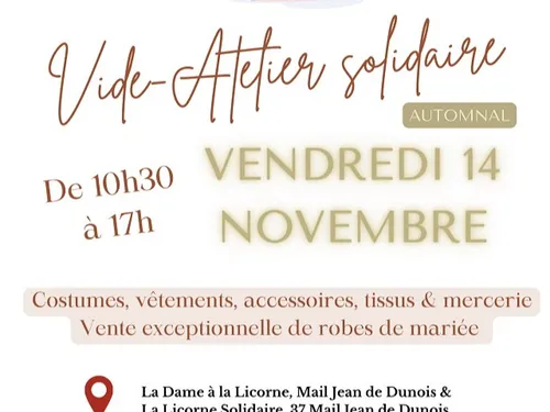 CHARTRES - Vide atelier solidaire de la Dame à la Licorne