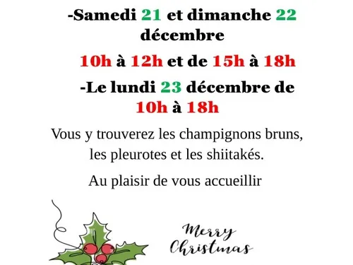 ALLUYES - Portes ouvertes de la Champignonnière Champibeauce