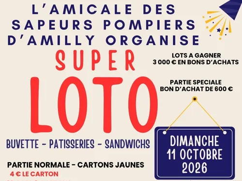AMILLY - Loto de l'Amicale des sapeurs-pompiers