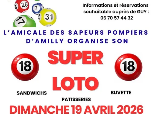 AMILLY - Loto de l'amicale des sapeurs-pompiers
