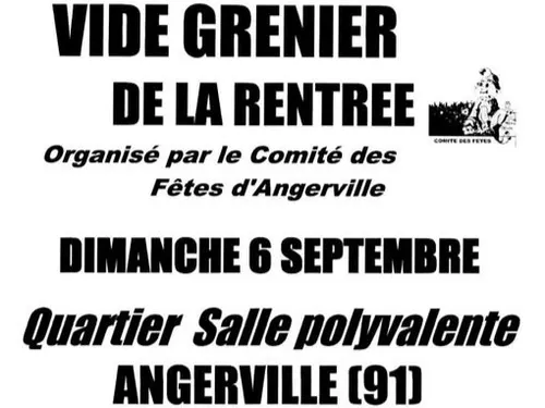 ANGERVILLE (91) - Vide-greniers du comité des fêtes