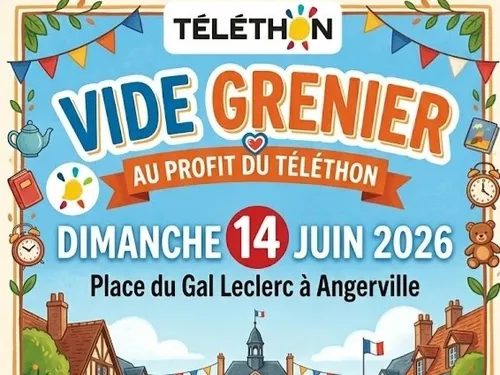 ANGERVILLE (91) - Brocante Téléthon