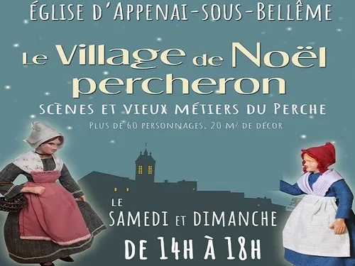 APPENAI-SOUS-BELLÊME (61) - Crèches : le village de Noël percheron.