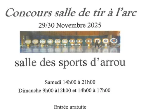 ARROU - Concours de tir à l'arc en salle