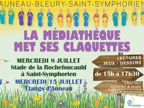 AUNEAU-BLEURY-SAINT-SYMPHORIEN - La médiathèque met ses claquettes