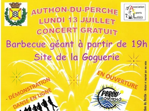 AUTHON-DU-PERCHE - Fête Nationale : Barbecue, concert et Feu...