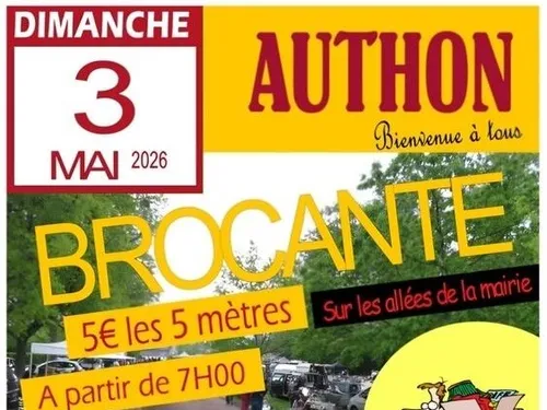 AUTHON (41) - Brocante du comité des fêtes