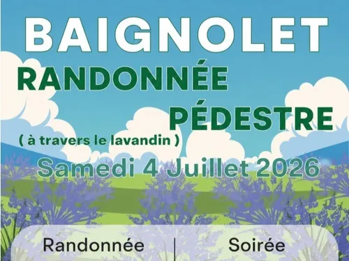 BAIGNOLET - Randonnée pédestre à travers le lavandin