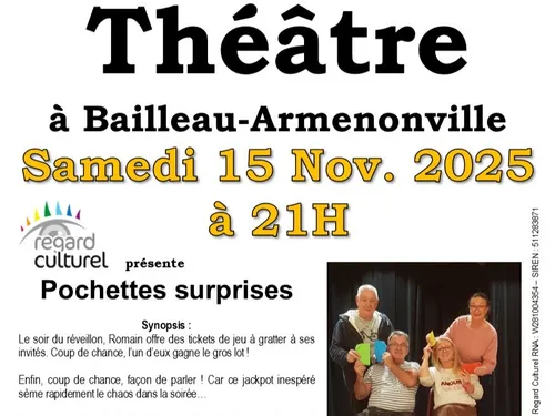 BAILLEAU-ARMENONVILLE - Théâtre : Pochettes surprises
