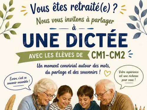 BAILLEAU-L'ÉVÊQUE - Dictée intergénérationnelle
