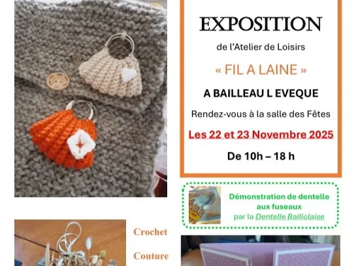 BAILLEAU-L'ÉVÊQUE - Exposition vente de l'association Fil à laine