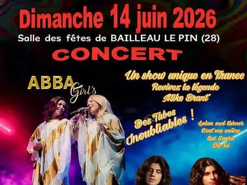 BAILLEAU-LE-PIN - Repas concert : Abba Girl / Brice, la légende...