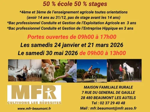 BEAUMONT-LES-AUTELS - Portes ouvertes de la Maison Familiale Rurale