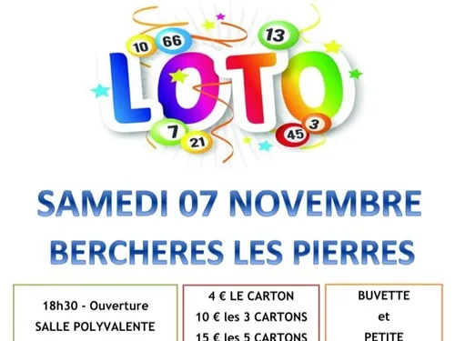 BERCHÈRES-LES-PIERRES - Loto de Vive La Vie et du Tennis Club