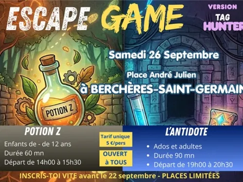 BERCHÈRES-SAINT-GERMAIN - Escape game : Tag Hunter