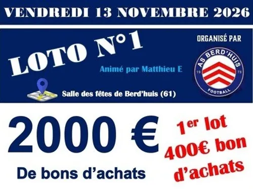 BERD'HUIS (61) - Loto de l'AS Berd'Huis