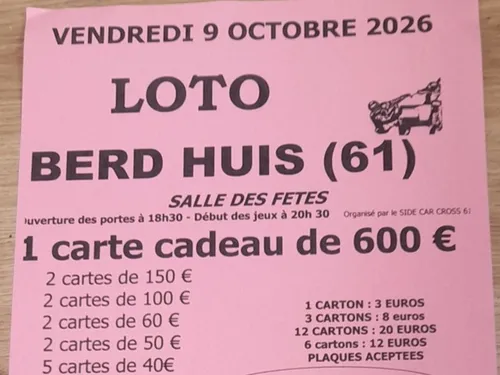 BERD'HUIS (61) - Loto du Side Cross 61