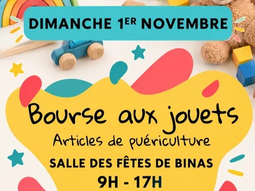 BINAS (41) - Bourse aux jouets du comité des fêtes